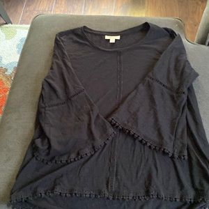 Style and company, size small, black three quarter sleeve, shirt